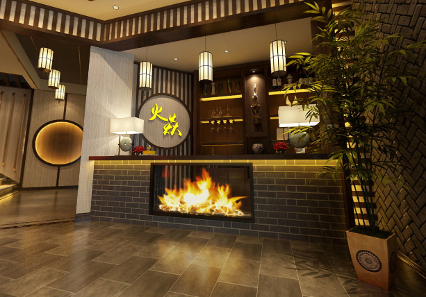 杭州下城區(qū)《火炎》火鍋店裝修設(shè)計(jì)風(fēng)格