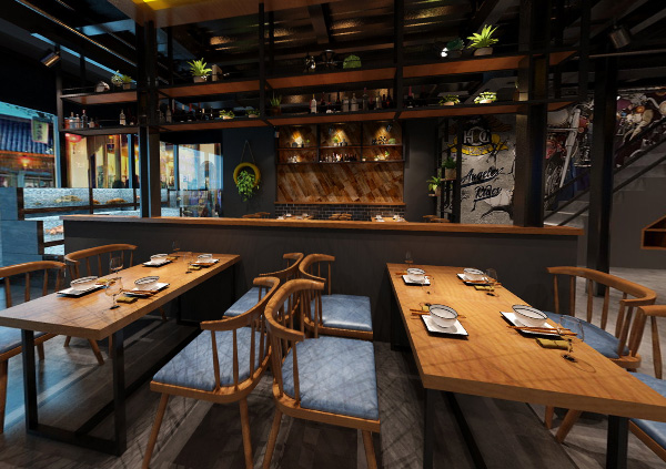 杭州《阿貴燒烤店》裝修設(shè)計(jì)風(fēng)格