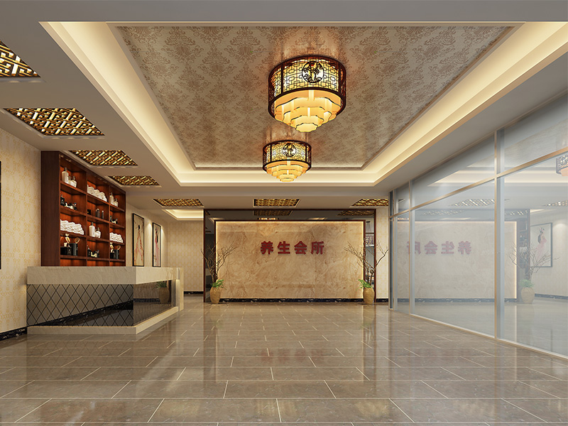 怡心居養(yǎng)生會(huì)所新中式裝修設(shè)計(jì)風(fēng)格