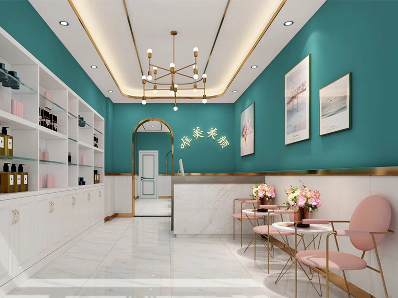 唯美美顏美容院裝修設(shè)計(jì)案例
