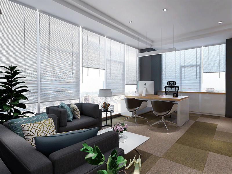 杭州480方現代簡約辦公室裝修設計案例