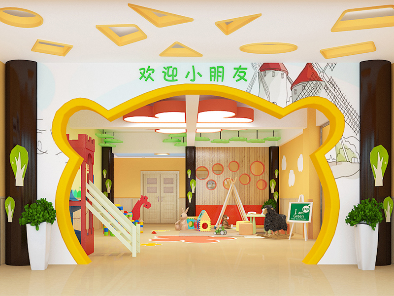 1300方八公山幼兒園裝修設(shè)計(jì)案例