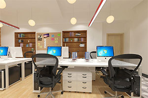 80平方辦公室裝修設計全景效果圖