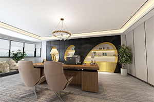簡約大氣辦公室裝修設(shè)計全景案例
