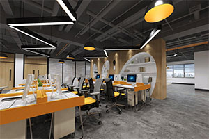 360方創(chuàng)意辦公室裝修設(shè)計全景案例