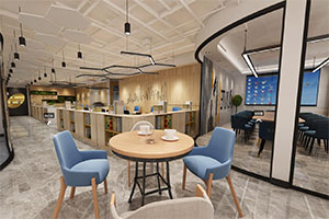 700方簡約辦公室裝修設(shè)計(jì)風(fēng)格全景案例