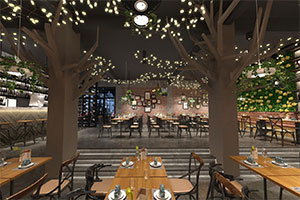 630平工業(yè)風(fēng)餐飲店裝修設(shè)計全景案例