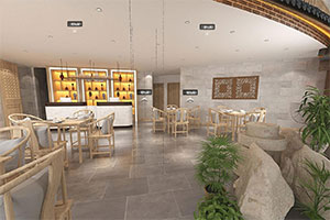 尋味家鄉(xiāng)餐飲空間裝修設(shè)計(jì)全景圖