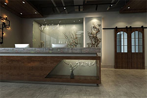 由本培訓(xùn)機構(gòu)裝修設(shè)計全景圖