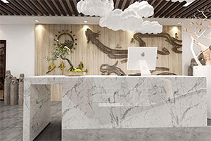 中式國(guó)學(xué)館裝修設(shè)計(jì)全景圖