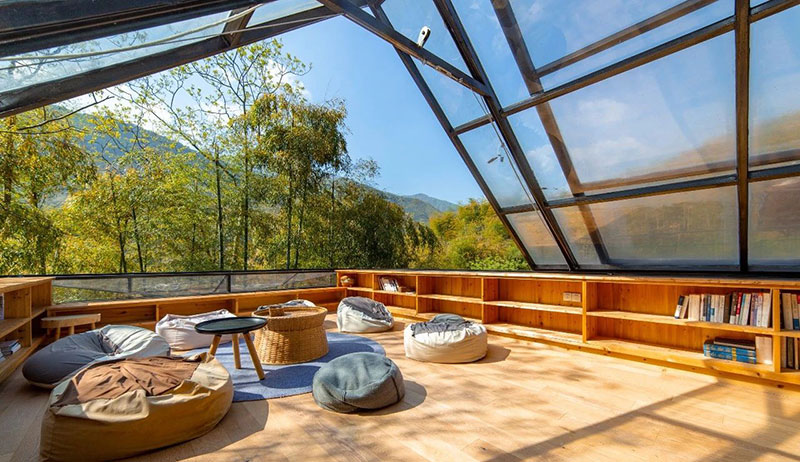 會滑動的民宿裝修設計全景圖片